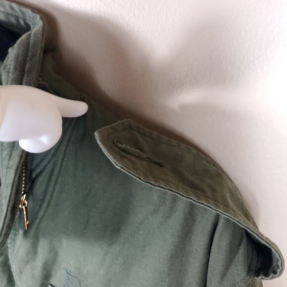 Army Surplus Cold Weather Field Full Zip Coat in green Size XS - Picture 7 of 12